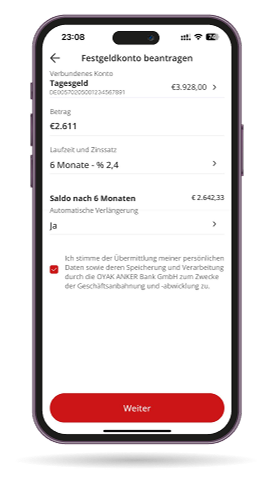 App Screenshot Festgeld