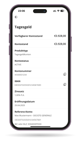App Screenshot Tagesgeld
